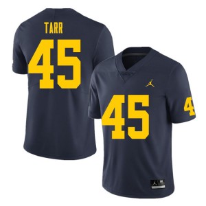 Men Greg Tarr Navy Michigan Wolverines #45 College Football Stitched Jerseys