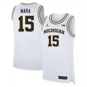 Men Aday Mara White Michigan #15 Alumni Jerseys