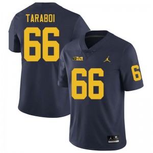 Men Dan Taraboi Navy Michigan Wolverines #66 College Football Official Jersey