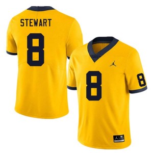 Men I'Marion Stewart Yellow Michigan Wolverines #8 College Football 2025-26 Jersey