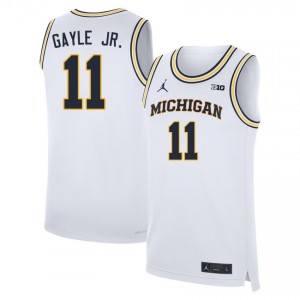 Men Roddy Gayle Jr. White Michigan #11 2025 Jersey