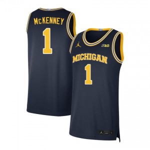 Men Trey McKenney Navy University of Michigan #1 Game Jerseys