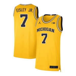 Men Howard Eisley Jr. Maize Michigan #7 NCAA Jersey