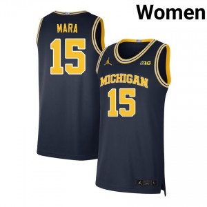 Women Aday Mara Navy University of Michigan #15 2025 Jerseys