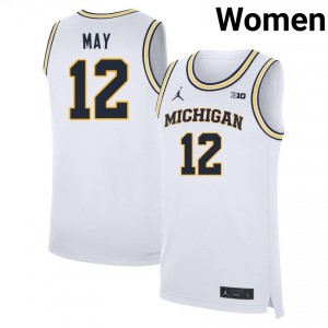 Women Charlie May White Michigan #12 2025-26 Jersey