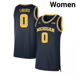 Women Ricky Liburd Navy Michigan #0 High School Jersey