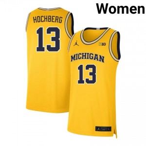 Women Harrison Hochberg Maize University of Michigan #13 High School Jerseys