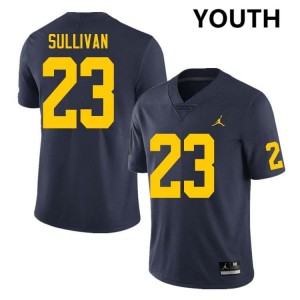 Youth Cole Sullivan Navy Michigan Wolverines #23 College Football 2025 Jersey