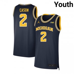 Youth L.J. Cason Navy University of Michigan #2 Alumni Jerseys