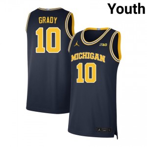 Youth Winters Grady Navy Wolverines #10 Stitched Jersey