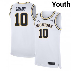Youth Winters Grady White University of Michigan #10 Limited Jerseys