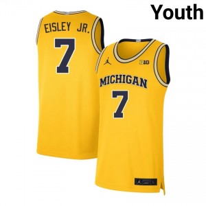 Youth Howard Eisley Jr. Maize Michigan #7 Game Jersey